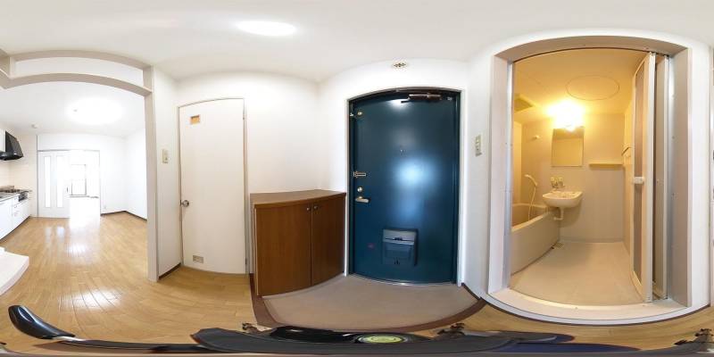 パノラマ画像寝室