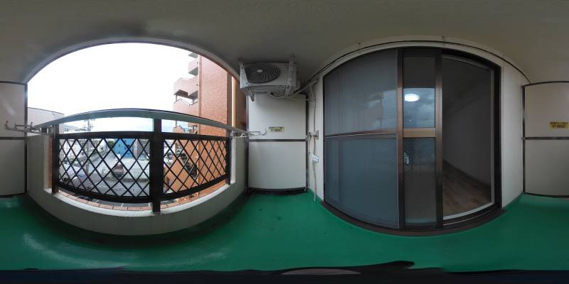 パノラマ画像バルコニー