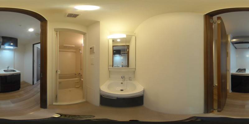 パノラマ画像洗面所