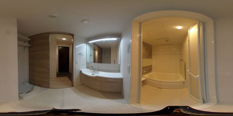 パノラマ画像バスルーム