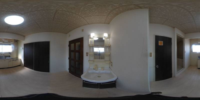 パノラマ画像洗面所