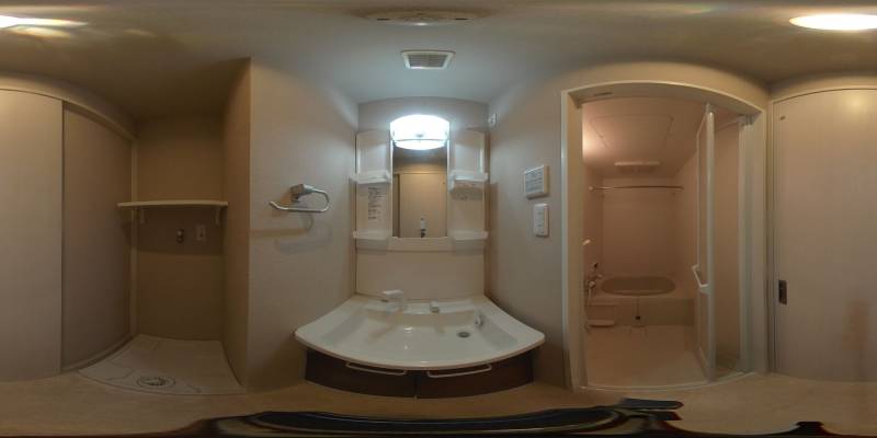 パノラマ画像洗面所