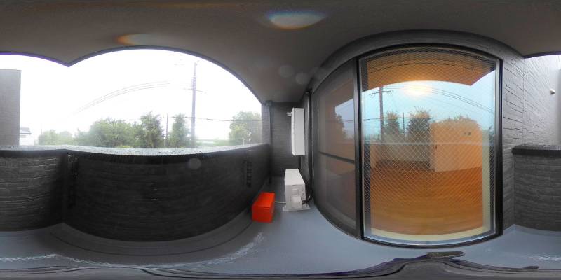 パノラマ画像バルコニー