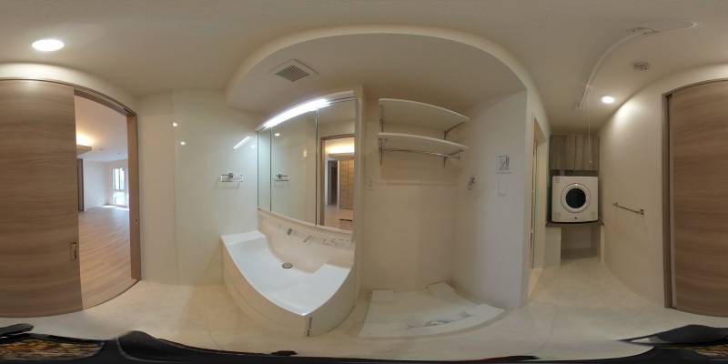 パノラマ画像洗面所