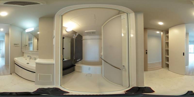 パノラマ画像バスルーム