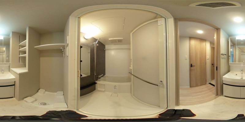 パノラマ画像バスルーム