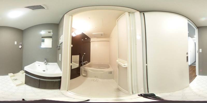 パノラマ画像バスルーム