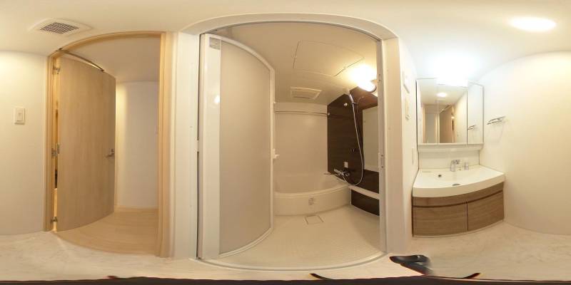 パノラマ画像バスルーム