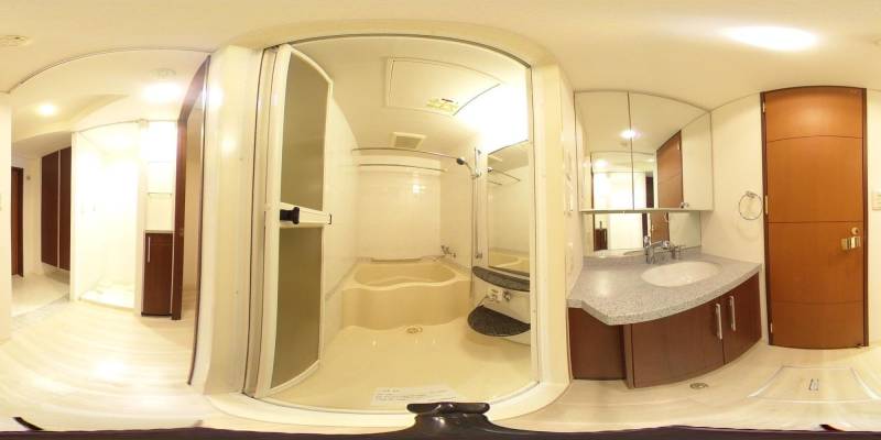 パノラマ画像バスルーム