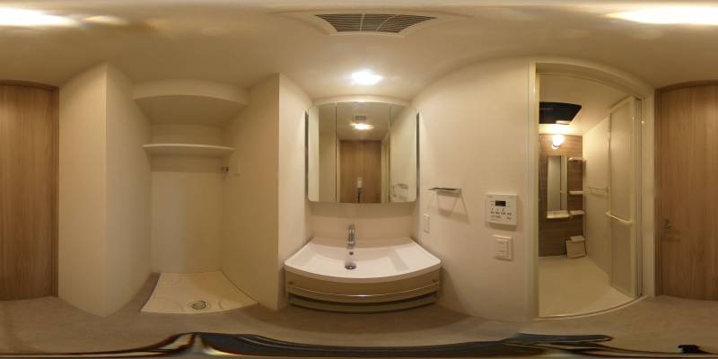 パノラマ画像洗面所