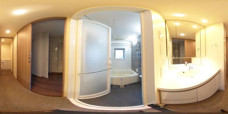 パノラマ画像バスルーム