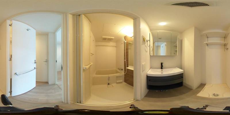 パノラマ画像バスルーム