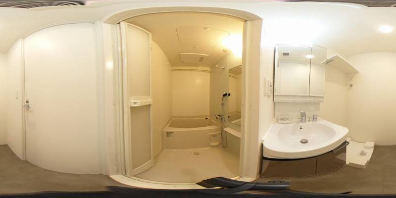 パノラマ画像バスルーム