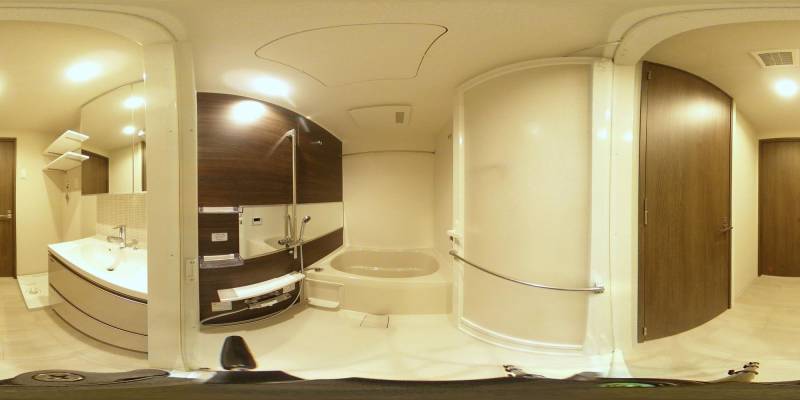 パノラマ画像バスルーム