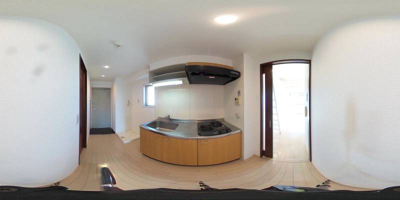 パノラマ画像キッチン