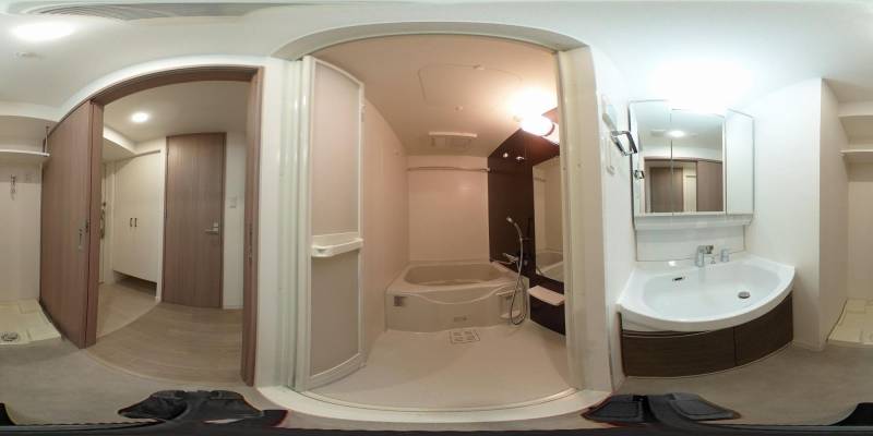 パノラマ画像バスルーム