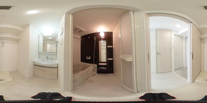 パノラマ画像バスルーム