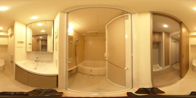 パノラマ画像バスルーム