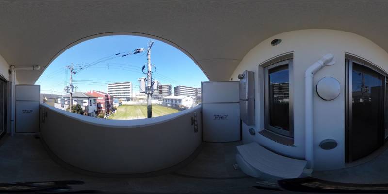 パノラマ画像バルコニー