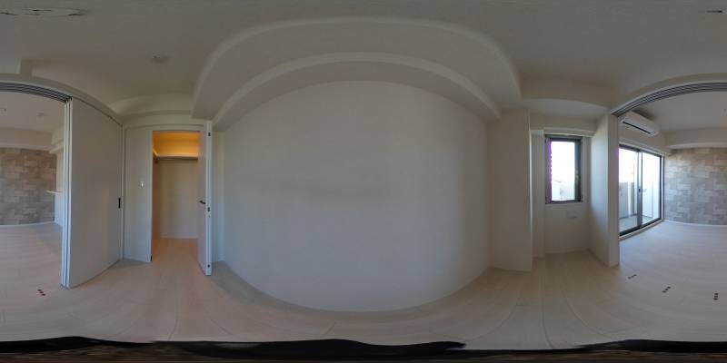 パノラマ画像寝室