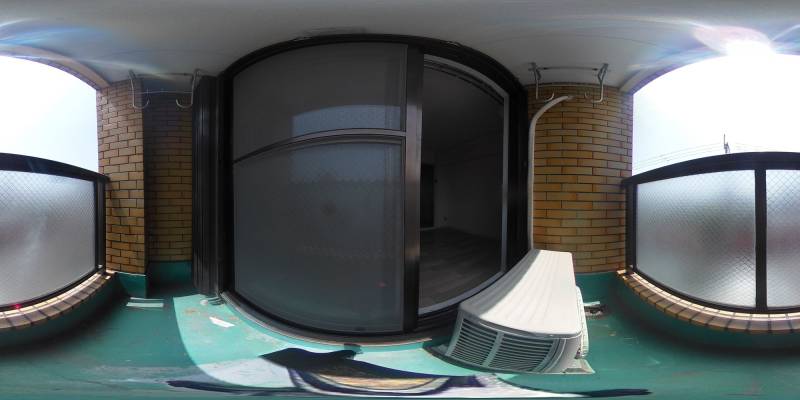 パノラマ画像バルコニー