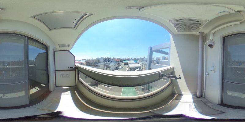 パノラマ画像バルコニー