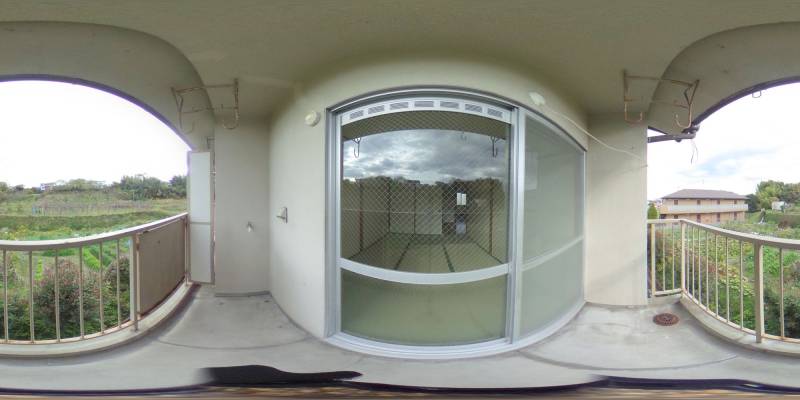 パノラマ画像バルコニー