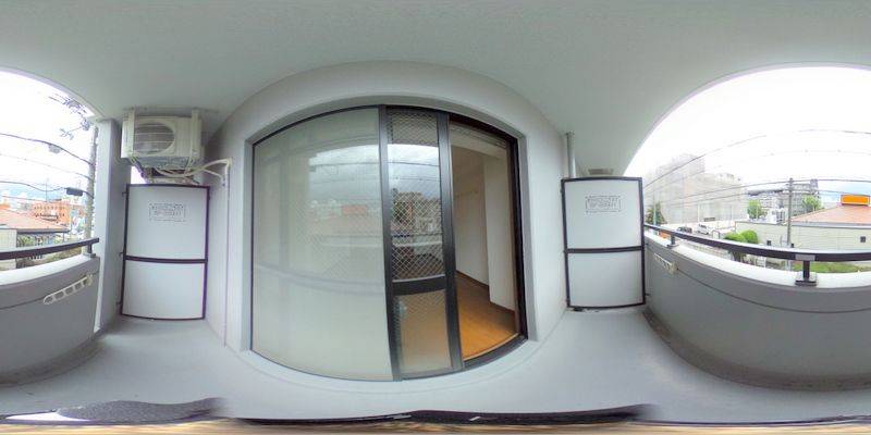 パノラマ画像バルコニー