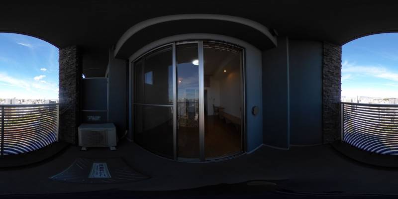 パノラマ画像バルコニー