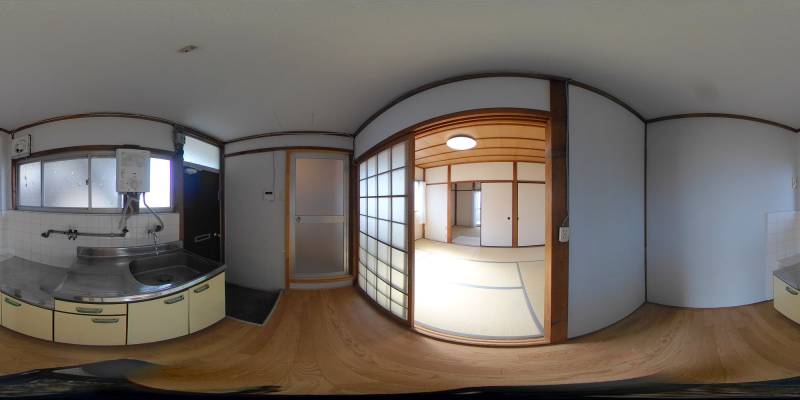 パノラマ画像キッチン