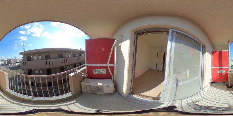 パノラマ画像バルコニー