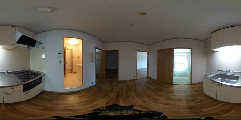 パノラマ画像キッチン