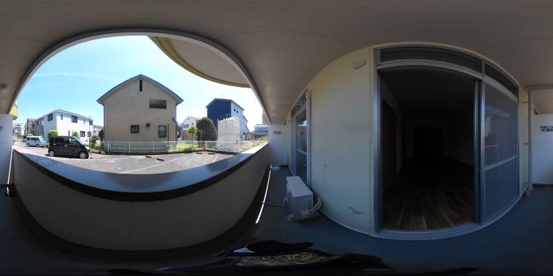 パノラマ画像バルコニー