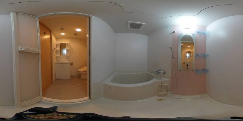 パノラマ画像バスルーム