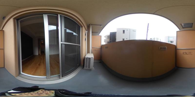 パノラマ画像バルコニー