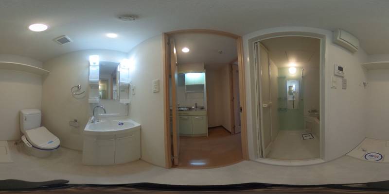 パノラマ画像洗面所