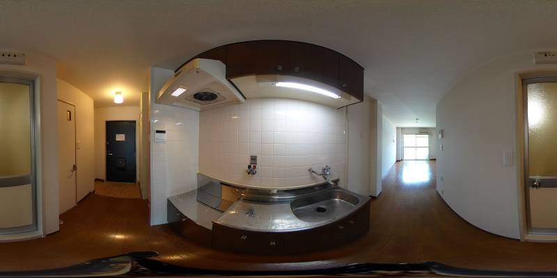 パノラマ画像キッチン