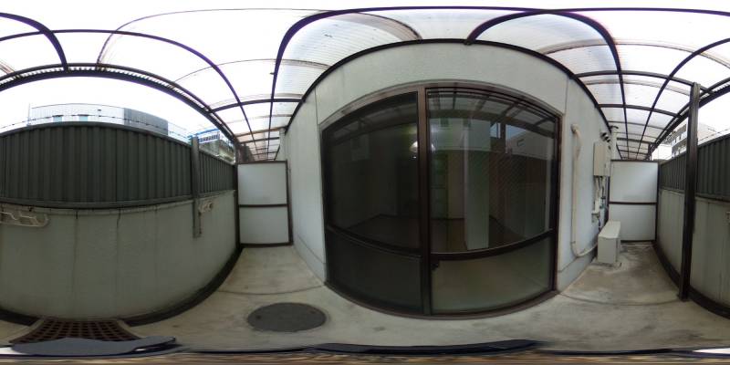 パノラマ画像バルコニー