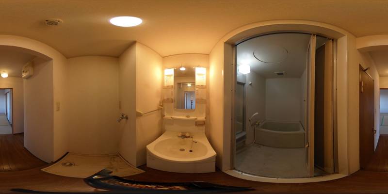 パノラマ画像洗面所