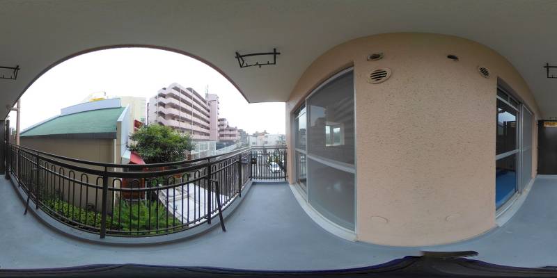 パノラマ画像バルコニー