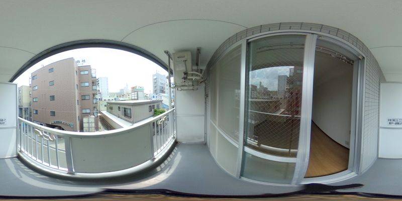 パノラマ画像バルコニー
