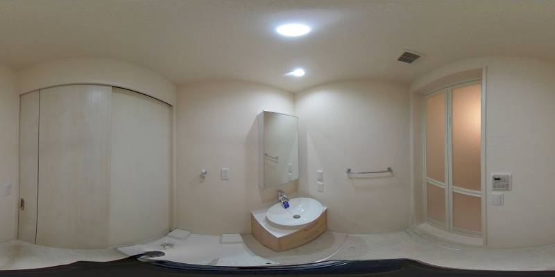 パノラマ画像洗面所