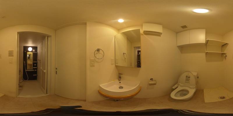 パノラマ画像洗面所