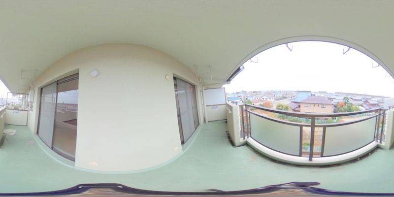 パノラマ画像バルコニー