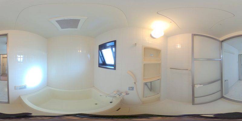 パノラマ画像バスルーム