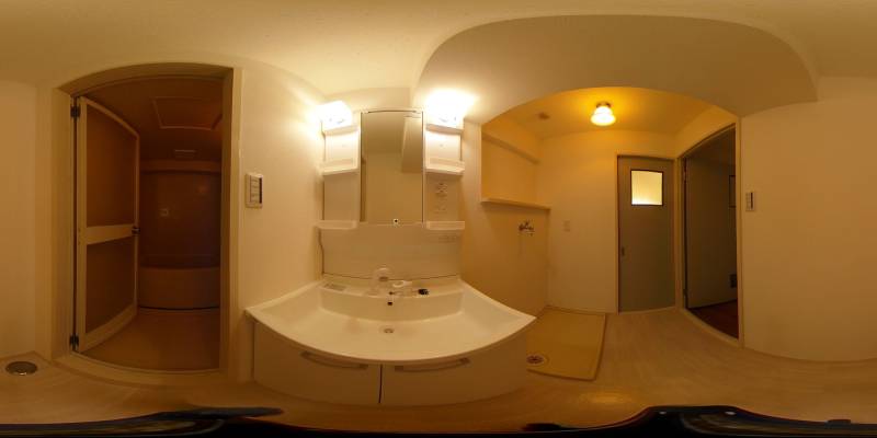 パノラマ画像洗面所