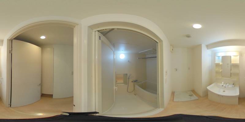 パノラマ画像バスルーム