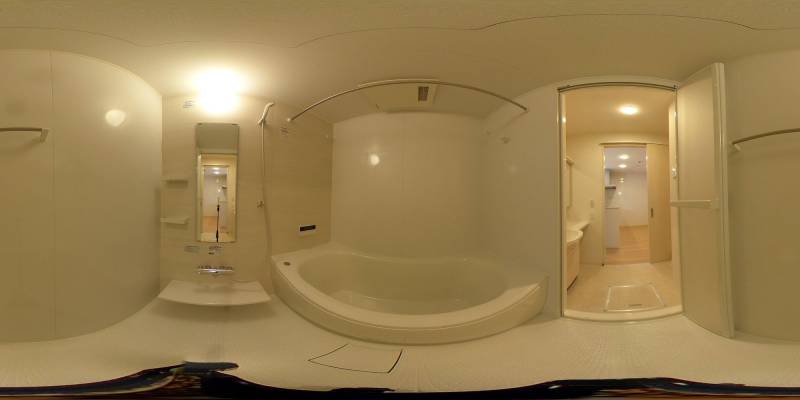 パノラマ画像バスルーム