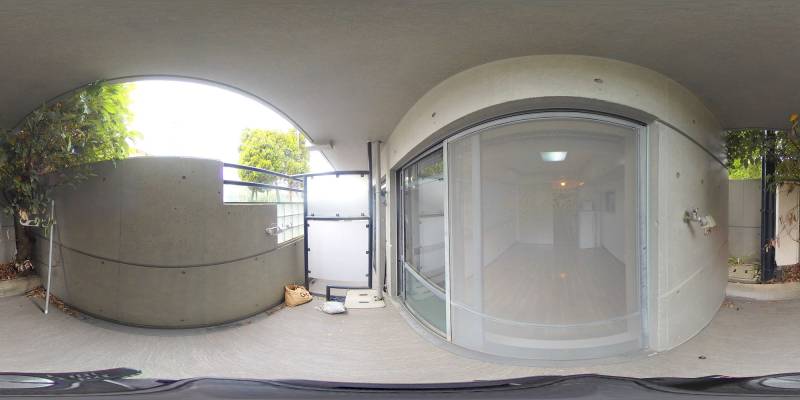 パノラマ画像バルコニー