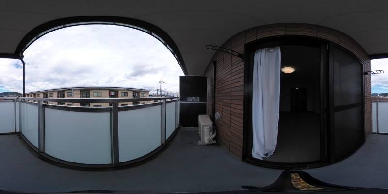 パノラマ画像バルコニー